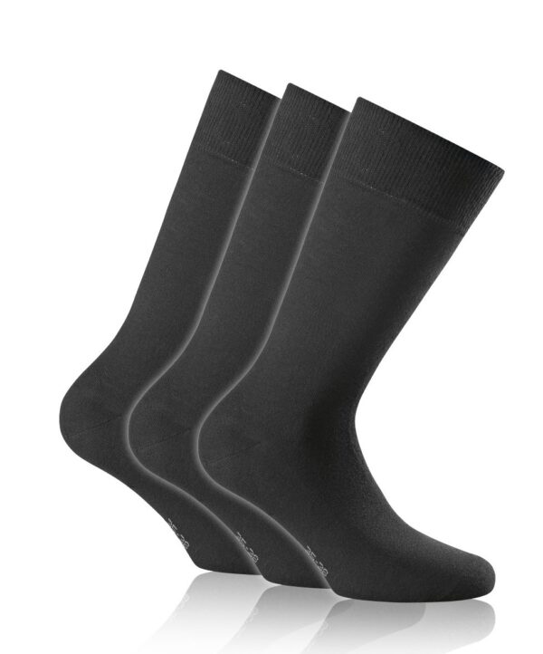 Rohner Socken Cotton 3er Pack schwarz